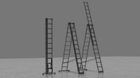 Aluminum stepladder 3 section pack