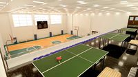 Sports Hall Basketball Court Table Tennis Area Interior