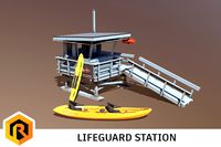 Lifeguard Station With Accessories