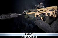 TAR21 Assault Rifle With Hands And Weapon Case