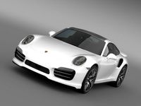 Porsche 911 Turbo S 2013 3D Model