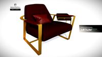 Armchair and ottoman Parabolica - Paolo Castelli