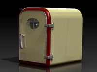 Mini Freezer 3D Model