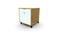 M735. Carrito archivador 2 cajones Pino triplex