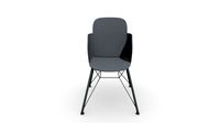 TM894 SILLA VISITANTE FLIP PLASTICO/METAL GRIS P