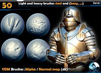 50 Light and heavy brushes steel Vol 0