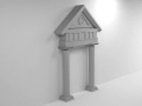 Roman Style Gate 3D Model