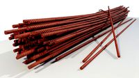 Rusty Concrete Reinforcing Bar