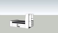 Queen Bed with Storage