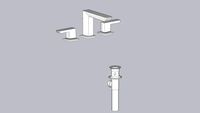 VETTIS Widespread Lavatory Faucet - 65388LF-PC