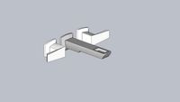 VETTIS Two-Handle Wall Mount Lavatory Faucet With Open-Flow Spout 1.2 GPM - T65886LF-PC-ECO