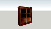 wardrobe cabinet glass kayu jati