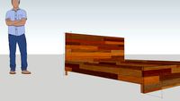 King Size Bed Frame for Spring Matress 78 x 72 inch