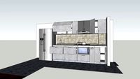 cocina cajones abiertos