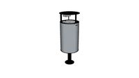 Lixeira Tramontina Messina em Aço Inox com Acabamento Scotch Brite 65 L 94539/465