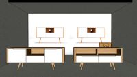 Mueble TV / aparador de roble