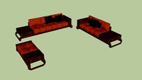 Sofa gỗ óc chó