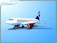 Falcon3D A319 Scotland Charter 3D Model