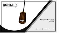 Romalux - Pendente Wood Scuro P0007