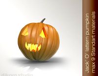 Halloween Pumpkin JackOLantern 3D Model