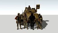 US Army M6 Bradley Linebacker IFV - Desert Set 01