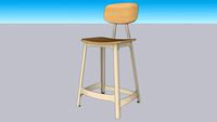 SEPIA KITCHEN STOOL_Antique White Oak
