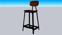 SEPIA BAR STOOL_Black Walnut