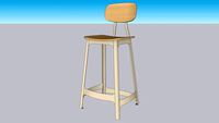 SEPIA BAR STOOL_Antique White Oak