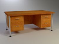 Low Poly Desk 3D model 3D Model