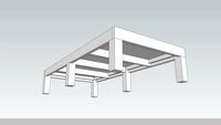 38x80 wood bed frame