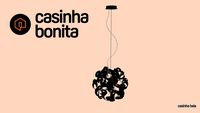 Pendente de Alumínio Preto Adhara III (PDT11)