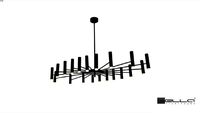 PENDENTE LED VINTE 3000K 60W BIVOLT 15X120X60CM METAL E ACRÍLICO PRETO - BELLA ILUMINAÇÃO JJ013B