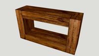 Console en Hevea massif - Hevea wood console
