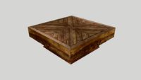 Table basse en manguier - Low table in mango wood