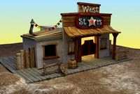 Saloon West 3D Model