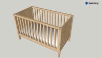baby bed 150 x 80 cm