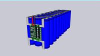 18650 battery + bms 40A