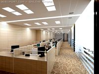 Office Scene Photorealistic 04 3D Model