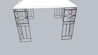 Toldo con reja