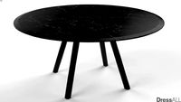 Mesa Ø1400 Preto Via Lactea