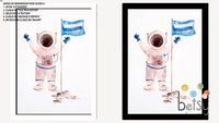 Betsy Decor - Quadro Aquarela Astronauta