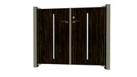タカショー|エバーアートボード門扉 スリット 両開き|takasho|EVER ART BOAD GATE SLIT DOUBLE DOORS
