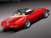 Ferrari Daytona 1968 1973 spider 3D Model