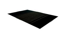 202567 - MAROMA - Tapis en laine verte motifs à rayures en jute 140x200