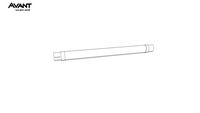 LUMINÁRIA DE SOBREPOR LED HUMMER PLUS RETANGULAR EXTERNO 4000K 16W BIVOLT 60,5X5,3X3,5CM POLICARBONA
