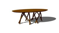 Mesa de jantar Cruzadas