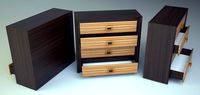 Chest of drawers wenge 3D Model