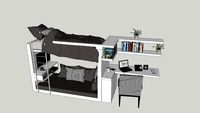 bunkbed with office