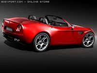 Alfa Romeo 8c Spider 3D Model