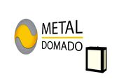 Metal Domado Arandela Retangular 16cm